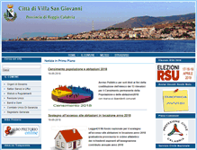 Tablet Screenshot of comune.villasangiovanni.rc.it